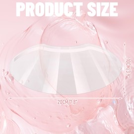 Luxvara Klar Gesicht Visier, 50 Stück Dusch Gesicht Augenschutz, Einweg Gesichtsschutzmaske für Haarspray, Salonbedarf, Wimpernverlängerung