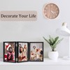 ORIVAN 4x6 Triple Picture Frame Hinged 3 Photos Folding Photo