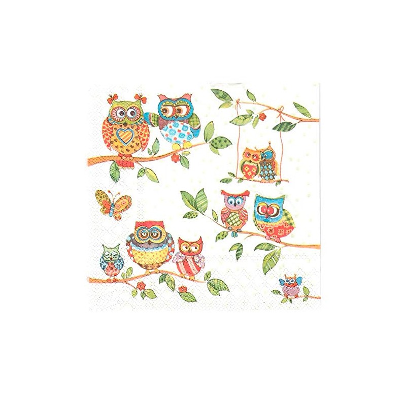 Ambiente - Napkins - Owls in Summerland - Owl /