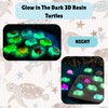 PODOEIL 200PCS Mini Resin Turtle for Crafts, 3D Resin Turtles
