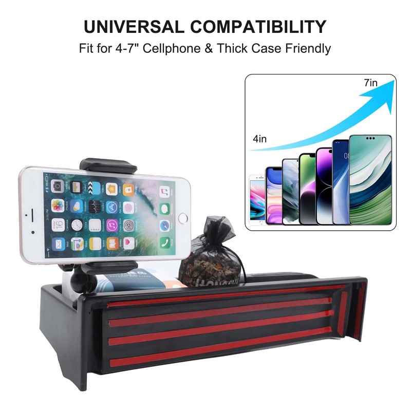 Center Console Dashboard Storage Box Phone Holder Mount for Hummer