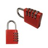 Dapetz ® 4-Digit Combination Padlock, Resettable Locker Padlock, Weatherproof Outdoor