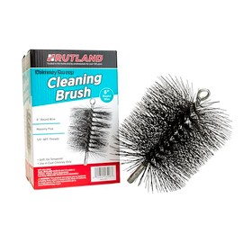 Rutland Products 16406 6-Inch Round Chimney Cleaning Brush, Red