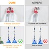 PAMIYO Broom Holder Wall 8 Pieces Tool Holder Hook Rail