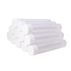 12Pcs 25ML Empty Clear Plastic Test Tubes with White Screw