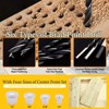 Rustark 23 Pcs Wood Drill Bit Set with Dowel Pins