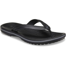 Crocs Unisex Modern Flip-Flop, Black Slate Grey, 5 US Men