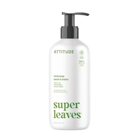 ATTITUDE Liquid Hand Soap, EWG Verified, Plant and Mineral-Based, Vegan Personal Care Products, Pear & Amber, 16 Fl Oz