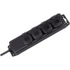 Brennenstuhl IP44 Socket Socket with 4 Flap Sockets & 2m