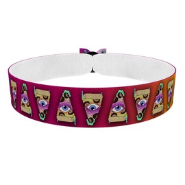 Trippy Pizza Stoffarmband - Handgemacht Unisex Armband für Damen, Herren und Mädchen - Wasserfest & Verstellbar - Freundschaftsbänder für Festivals