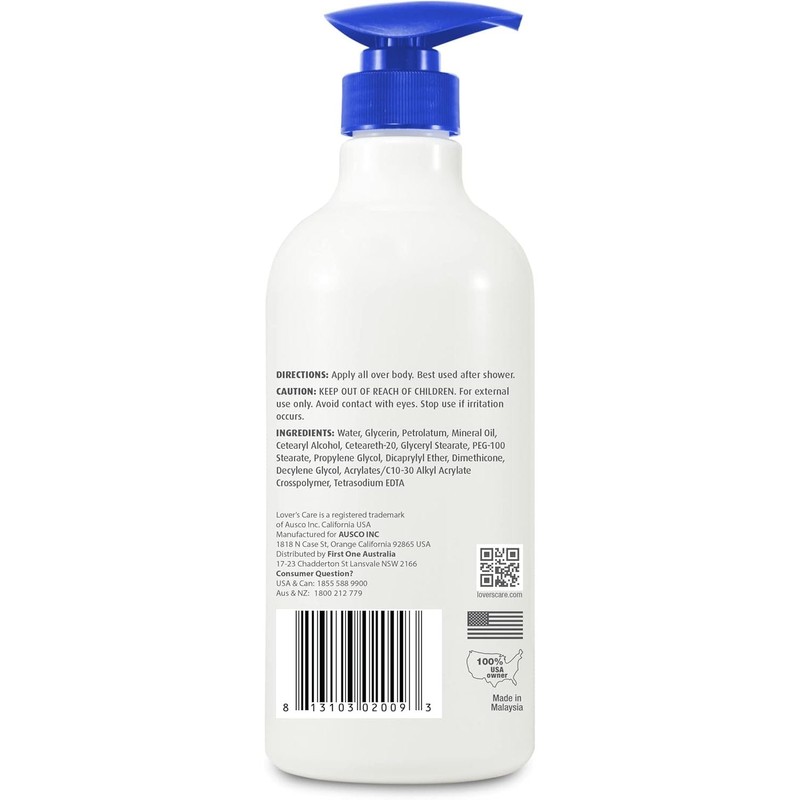 Lovercare Goat's Milk Body Lotion Sensitive Skin 800ml