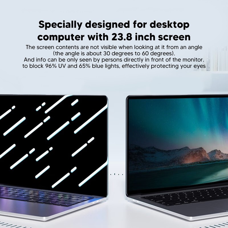 Computer Screen Protector UV Blocking Anti Blue Ray Scratch Proof