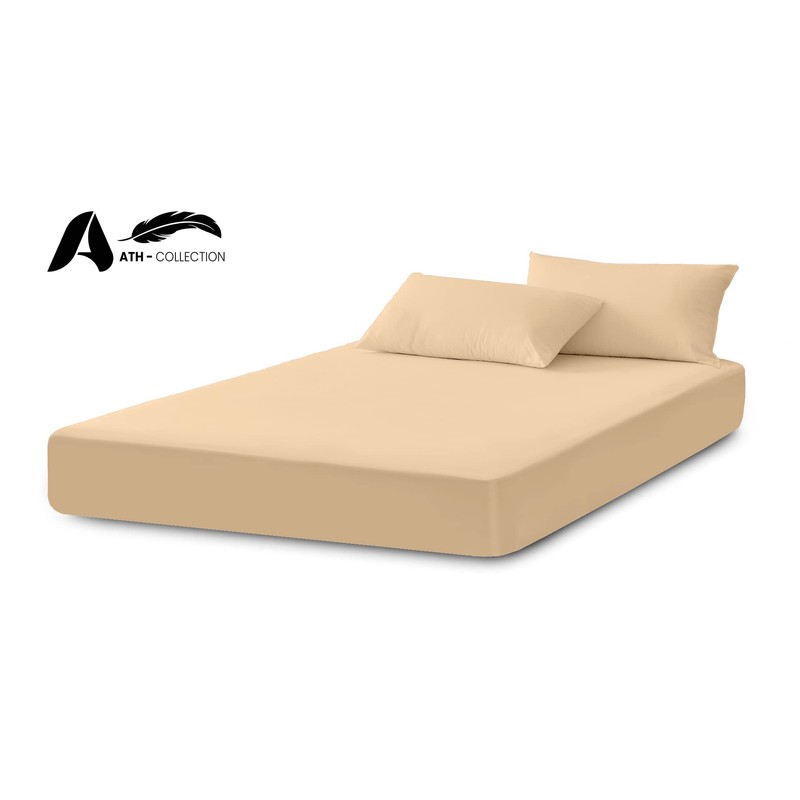 A ATH COLLECTION 300 Thread Count Egyptian Cotton Fitted Sheet