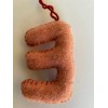 Creative Co-Op Wool Felt Embroidered Applique Initial Alphabet Boho Letter