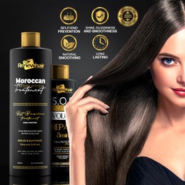 Renew Hair Professional Keratin revolution Extreme Formaldehyde Free, Keratin Protein, Smoothing Hair,Straightening For Silky Smooth & Frizz Free Hair 300ml Kit