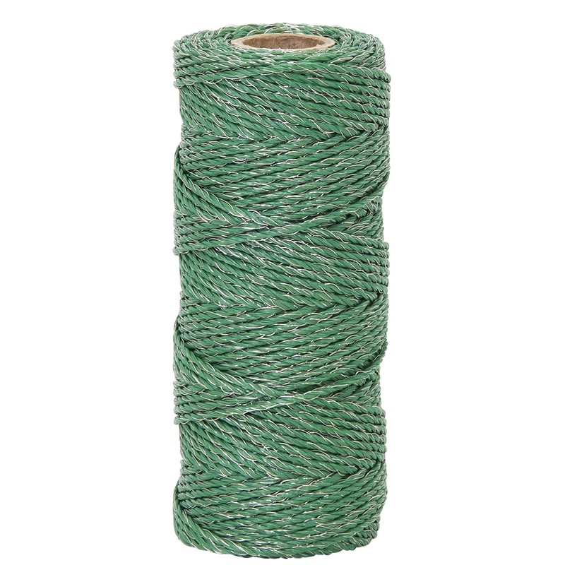 VOSS.PET 100 m Electric Fence Wire, Green, 3 x 0.20