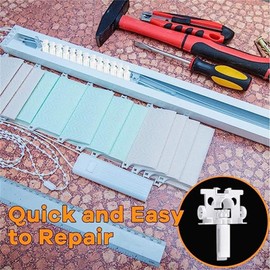 MONOJLY Vertical Blind Repair set Curtain Repair Carrier set Easy to Install Replacement Part Lightweight for Vertical Blinds