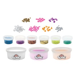 Play-Doh Slime Cosmic Mix 'n Squish Outer Space Toy Mixing Kit for Kids 4 Years and Up with 3 Colors and 9 Different Mix-ins, Non-Toxic