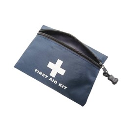 Jipemtra Red Emergency Pouch - First Aid Travel Rescue Bag for Car, Home, Office & Outdoors (Dark Blue)