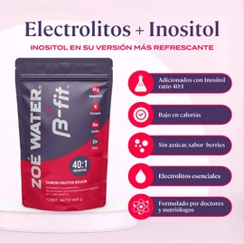 B-fit Zoe Water Electrolitos En Polvo 405g Myo Inositol 401
