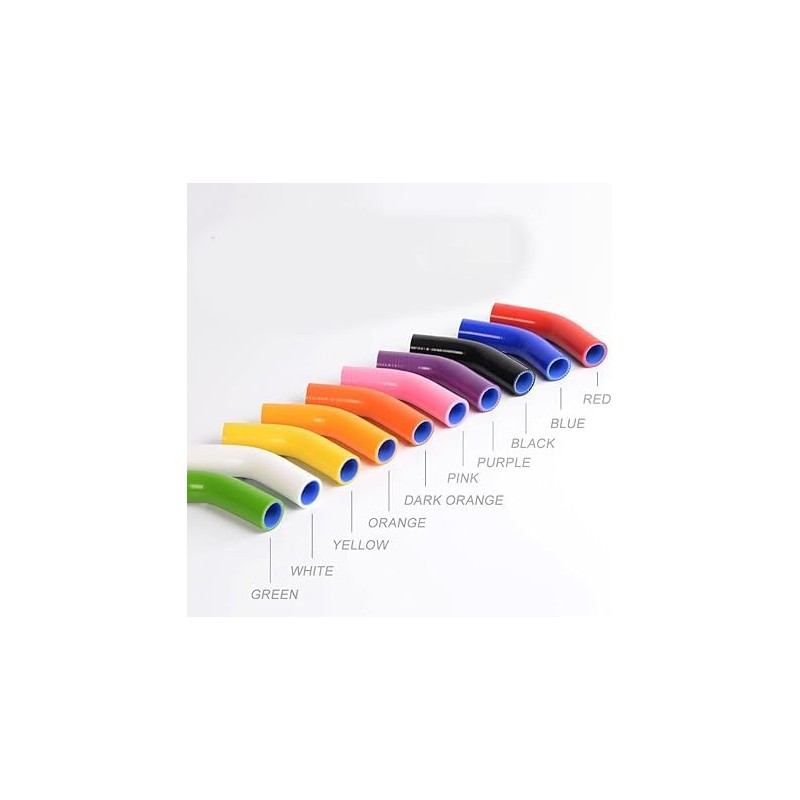 PIT66 Silicone Radiator Coolant Hose Kit Clamps, Compatible with 1982-1992