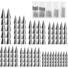 Fishing Weight Sinker Tungsten Nail Sinker Weights Fishing Tackle Lure Baits Various Sizes Tungsten Worm Insert Fishing Weights (7 Size Mix (Pack of 35))