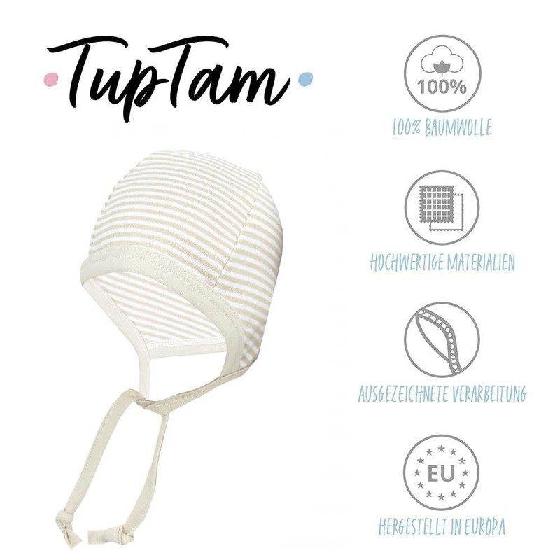 TupTam Unisex Baby First Hat for Tying Pack of 2,