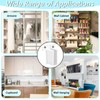 6 PCS Wire Shelf End Bracket, Plastic Closet Shelves Brackets
