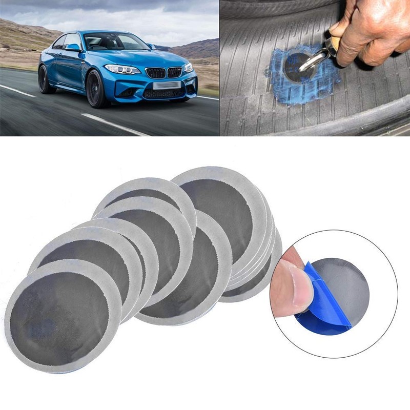 200 Pieces 32 mm Tyre Repair Patch, Car Round Natural