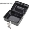 Jssmst X-Small Cash Box with Lock - Money Saving Box