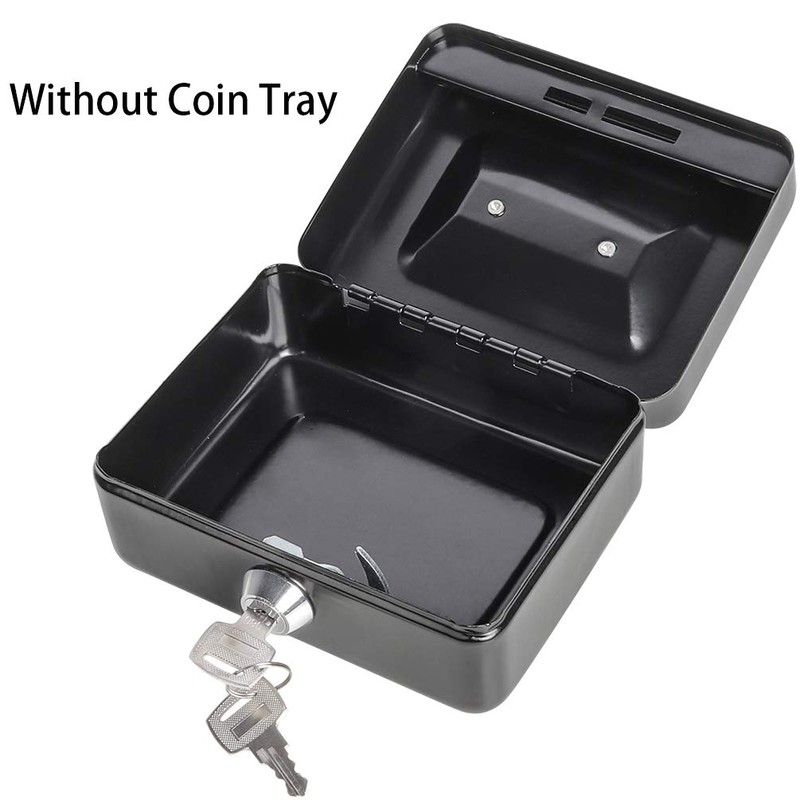Jssmst X-Small Cash Box with Lock - Money Saving Box