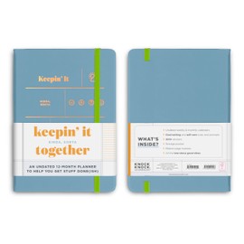 Knock Knock Keepin’ It Kinda, Sorta Together Large Hardcover Planner: Undated 12-Month Planner