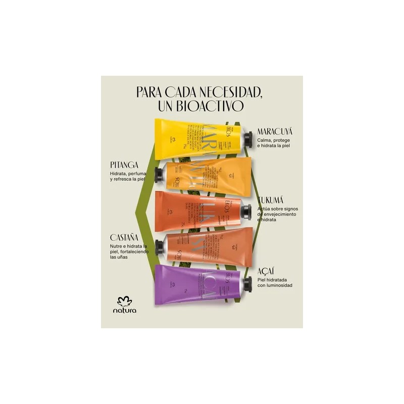 Crema Manos Ekos Pitangacastañamaracuyá Kit 3 Pza 75 Gr