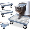 Adjustable Cat Litter Box Ramp with Filter Function, COITEK Stable