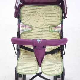 Baby Stroller Summer Seat Liner Breathable Cooling Pushchair Cushion Seat Pads Universal Pram Pad Cool Flax Pushchair Seat Covers for Pram Buggy Baby Carriage Washable Infant Pushcar Seat Mat
