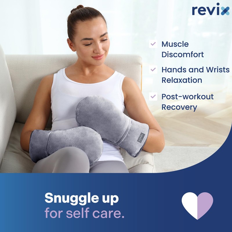 REVIX Heated Mitts for Hand Therapy, Microwavable Hand Warmer for