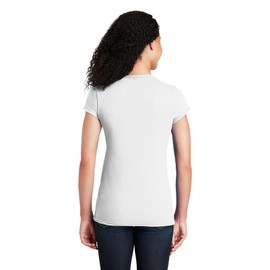 Fashion Gildan 64000L Ladies Softstyle T Shirt White Medium
