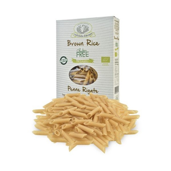 Rustichella d'Abruzzo Organic Gluten Free Brown Rice Penne Rigate -