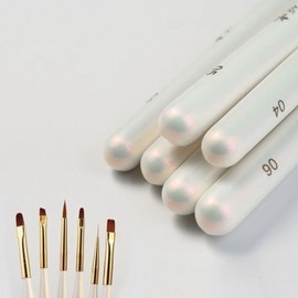 Nail art gel brush set 6 types of professional brushes 03WFL9MZY / 네일 아트 젤 브러시 세트 6종 전문 브러쉬 03WFL9MZY
