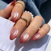 JMEOWIO Semi Cured Gel Strips Nail Art Sticker Wrap Glitter