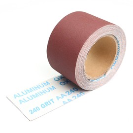 SCOTTCHEN Drum Sander Sandpaper Rolls,3 Inch x 35 Feet,240 Grit, Ready-to-Wrap Ready-to-Cut Aluminum Oxide Sandpaper,Abrasive Paper Roll for Metalworking, Woodworker, Furniture Repair