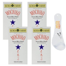 Koda Farms Mochiko Sweet Rice – Glutinous Flour for Mochi, Dango & Baking – Thai Flour for Desserts & Organic Buckwheat Noodles – 16oz (4 Pack)