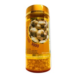 SpringLeaf Classic Garlic Oil 3000mg 365cap - Immune System Support - Maintain Blood Pleasure & Blood Vessel Health - Relieve Cold & Flu Symptom - Easy to Swallow
