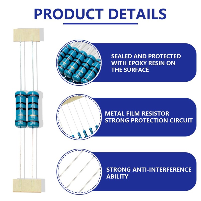 Innfeeltech 2 W 1% Tolerance 10 Ohm Metal Film Resistor