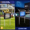 Solar Bug Zapper Outdoor, 4500V Mosquito Zapper Waterproof with Panel