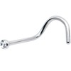 Body Candy Stainless Steel 1.57mm Clear Accent Micro Nose Stud