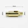 Leuchten Joint M10x1 Polished Brass - Swivel and Tilt Joint