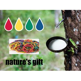 300Pcs Elastic Rubber Bands Coloured File Folder Rubber Bands Natural Strong Elastic Bands for School Home Office Supplies Industrial Crafts DIY 38mm