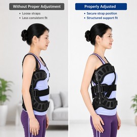 Adjustable Spinal Support Brace for Post-Surgical Recovery – Lightweight Breathable Back Support for Daily Wear