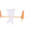 Easter Bunny Carrot Wreath Decor Spring Garland for Home Party
